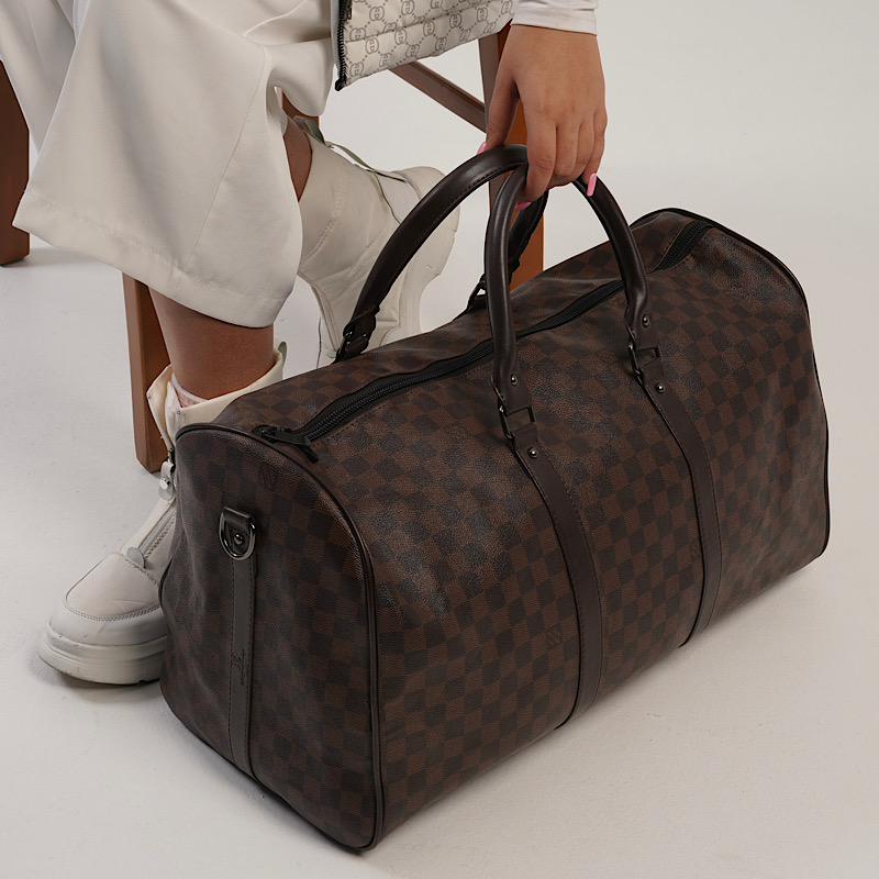 ساک مسافرتی ورزشی مدل گاما طرح لویی ویتون Louis Vuitton چهارخانه