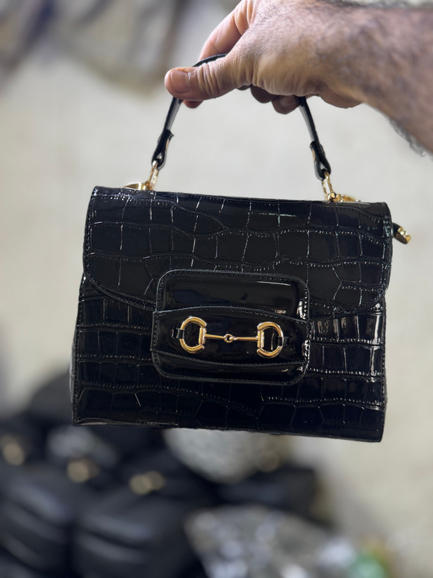 کیف مجلسی زنانه مدل گوچی نیلوس Gucci Nilus شیک و باکیفیت عالی رنگ کرم ورنی مات