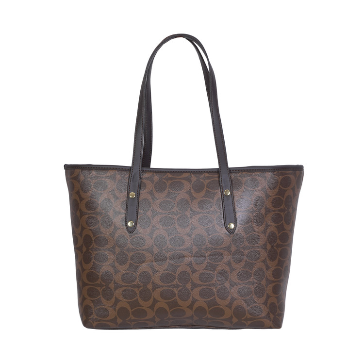 کیف زنانه توت بگ کوچ های کپی Coach Tote Bag روزمره قهوه ای شیک جادار
