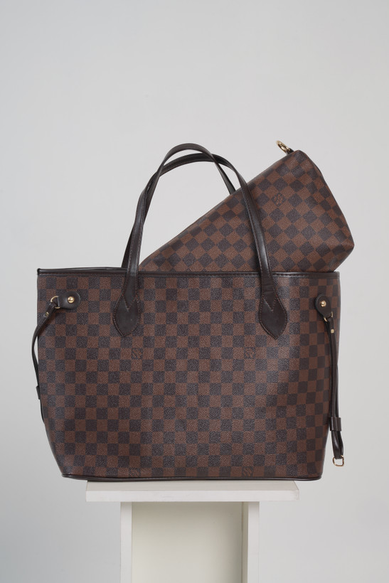 کیف مدل نورفول طرح لویی ویتون Louis Vuitton شیک و باکیفیت زنانه قهوه ای جادار