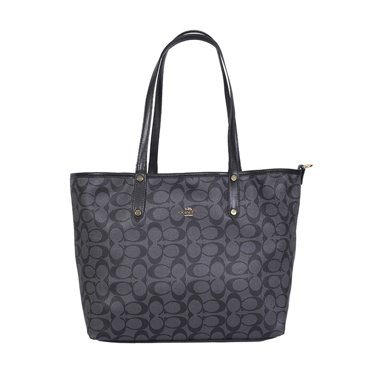 کیف زنانه توت بگ برند کوچ Coach Tote Bag روزمره طوسی شیک جادار